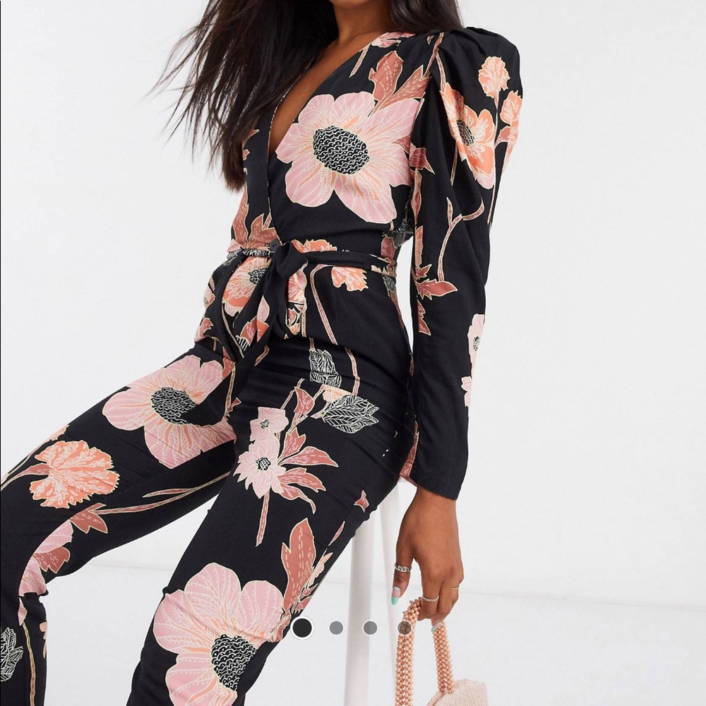 ASOS FLORAL🌸JUMPSUIT TAPERED LEG